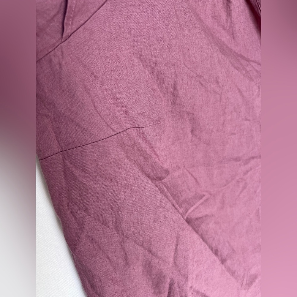 Women's Mauve Linen Blouse NWT 2X - Picture 3 of 7